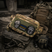 Тактична сумка-бананка Multicam для патчів і шевронів Cordura, поясна сумка унісекс 25×17×7 см. Изображение №5 Тактична сумка-бананка Multicam для патчів і шевронів Cordura, поясна сумка унісекс 25×17×7 см. Изображение №5
