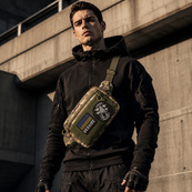 Тактична сумка-бананка Multicam для патчів і шевронів Cordura, поясна сумка унісекс 25×17×7 см. Изображение №7 Тактична сумка-бананка Multicam для патчів і шевронів Cordura, поясна сумка унісекс 25×17×7 см. Изображение №7