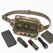 Тактична сумка-бананка Multicam для патчів і шевронів Cordura, поясна сумка унісекс 25×17×7 см. Изображение №17 Тактична сумка-бананка Multicam для патчів і шевронів Cordura, поясна сумка унісекс 25×17×7 см. Изображение №17