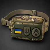 Тактична сумка-бананка Multicam для патчів і шевронів Cordura, поясна сумка унісекс 25×17×7 см. Изображение №18 Тактична сумка-бананка Multicam для патчів і шевронів Cordura, поясна сумка унісекс 25×17×7 см. Изображение №18
