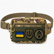 Тактична сумка-бананка Multicam для патчів і шевронів Cordura, поясна сумка унісекс 25×17×7 см. Изображение №19 Тактична сумка-бананка Multicam для патчів і шевронів Cordura, поясна сумка унісекс 25×17×7 см. Изображение №19