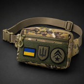 Тактична сумка-бананка Multicam для патчів і шевронів Cordura, поясна сумка унісекс 25×17×7 см. Изображение №20 Тактична сумка-бананка Multicam для патчів і шевронів Cordura, поясна сумка унісекс 25×17×7 см. Изображение №20