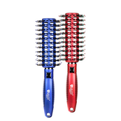 Щітка-брашінг для волосся продувна Salon Professional 9513 G Синя. Зображення №3