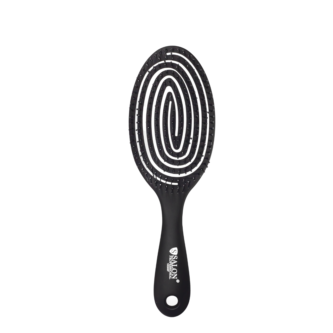 Щітка для волосся масажна продувна скелетна Salon Professional 18200P SL, чорна Щітка для волосся масажна продувна скелетна Salon Professional 18200P SL, чорна
