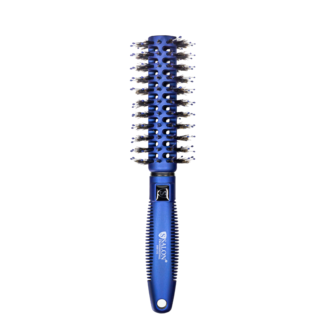 Щетка-брашинг для волос кругла продувная Salon Professional 9512 G, Синяя Щетка-брашинг для волос кругла продувная Salon Professional 9512 G, Синяя