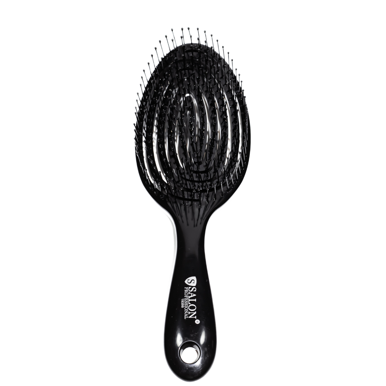 Щетка для волосся продувная Salon Professional массажная, черная Щетка для волосся продувная Salon Professional массажная, черная