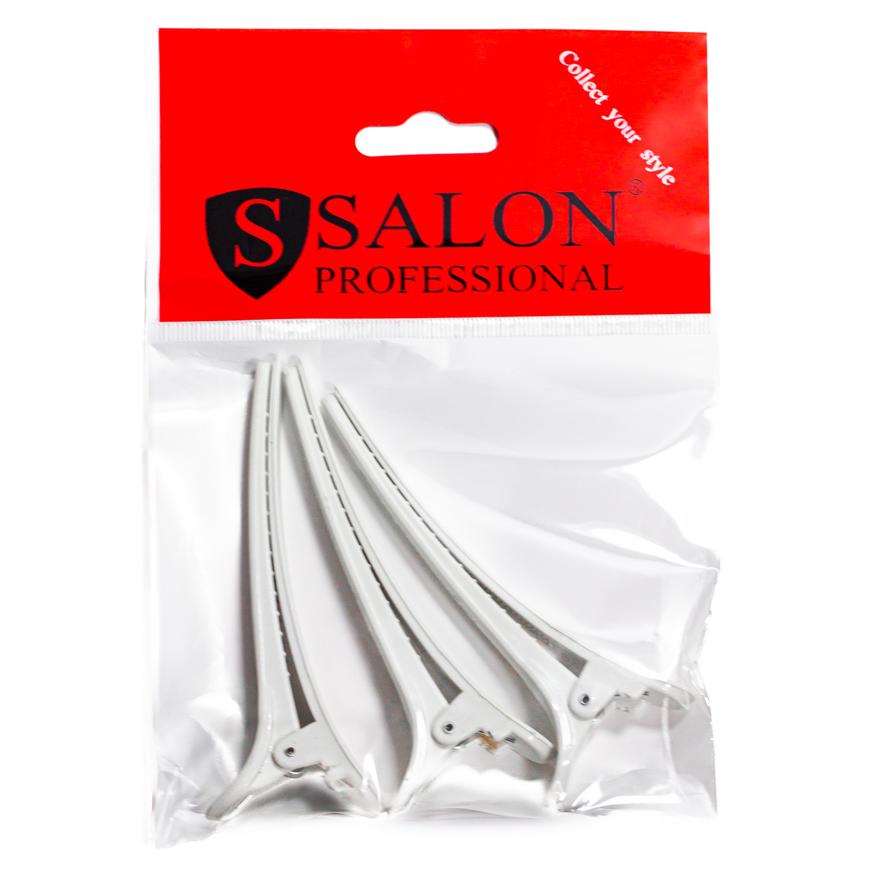 Зажим для окрашивания и стрижки волос Salon Professional белый 0014 Зажим для окрашивания и стрижки волос Salon Professional белый 0014