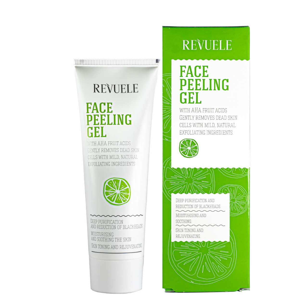 Гель-пилинг для лица Revuele Face Peeling Gel with AHA Fruit Acids с витамином С 80 мл Гель-пилинг для лица Revuele Face Peeling Gel with AHA Fruit Acids с витамином С 80 мл