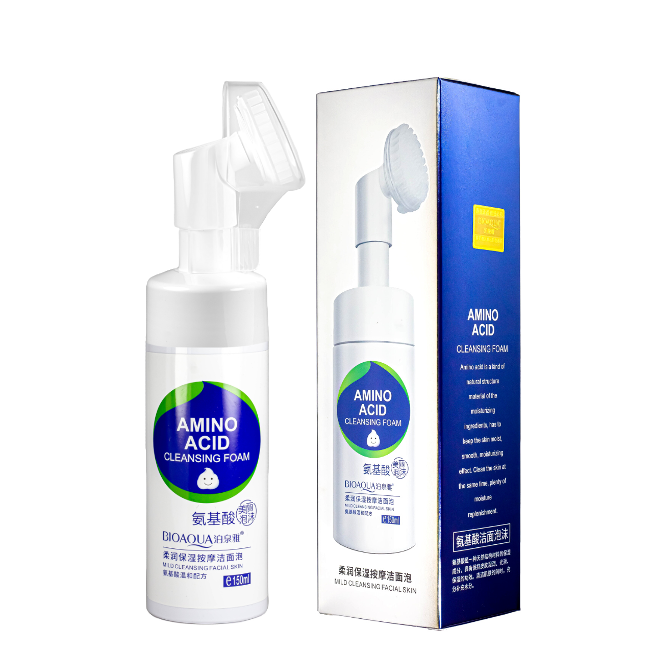 Пенка для умывания Bioaqua Amino Acid с щеточкой 150 мл Пенка для умывания Bioaqua Amino Acid с щеточкой 150 мл