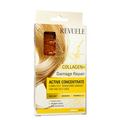 Концентрат для відновлення пошкодженого волосся Revuele Active Hair Concentrate Ampules з колагеном ампули. Зображення №2