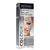 Маска-пленка для лица очищающая Revuele Color Glow Purifying Peel-Off Glitter Mask. Изображение №4