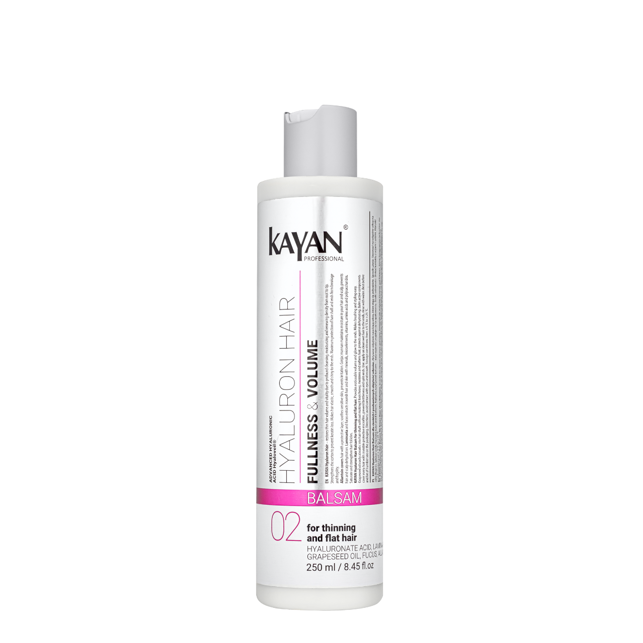 Бальзам для тонких волос без объема Kayan Professional Hyaluron Hair Balsam с гиалуроновой кислотой Бальзам для тонких волос без объема Kayan Professional Hyaluron Hair Balsam с гиалуроновой кислотой