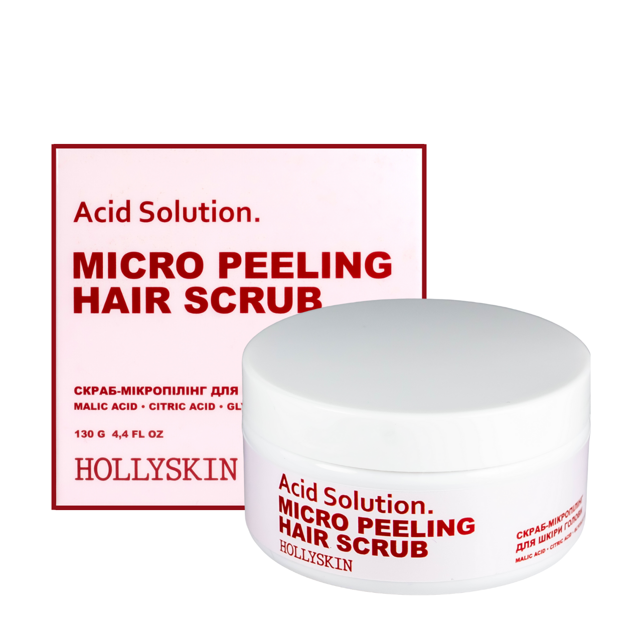 Скраб для кожи головы и волос Hollyskin Acid Solution 130 г Скраб для кожи головы и волос Hollyskin Acid Solution 130 г