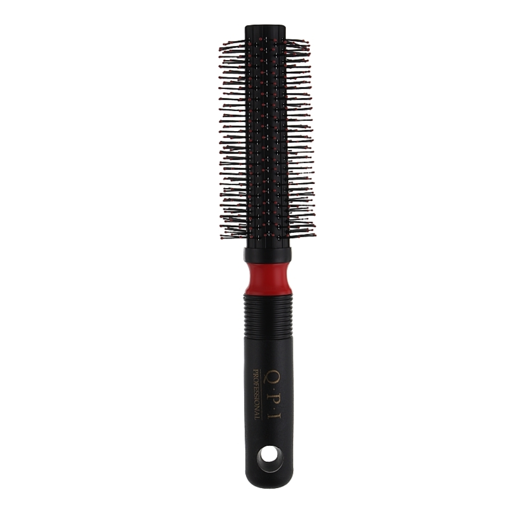 Щітка-брашинг для укладання волосся кругла QPI Professional Brush 21 см, чорна Щітка-брашинг для укладання волосся кругла QPI Professional Brush 21 см, чорна
