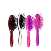 Щетка для волосся массажная пластиковая овальная Salon Professional, розовая. Изображение №4 Щетка для волосся массажная пластиковая овальная Salon Professional, розовая. Изображение №4