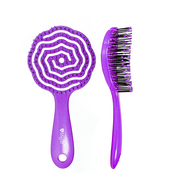 Щетка для волос Salon Professional массажная, фиолетовая. Изображение №3