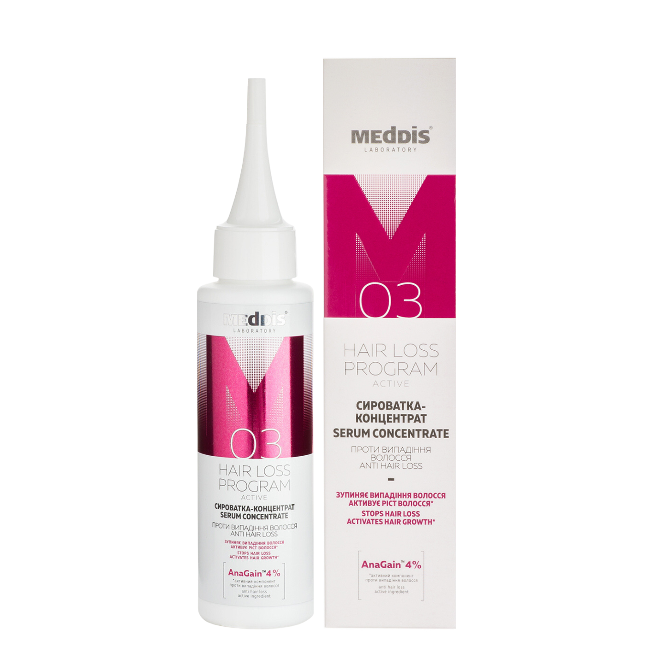 Сыворотка против выпадения волос Meddis Hair Loss Program Active Serum 100 мл Сыворотка против выпадения волос Meddis Hair Loss Program Active Serum 100 мл