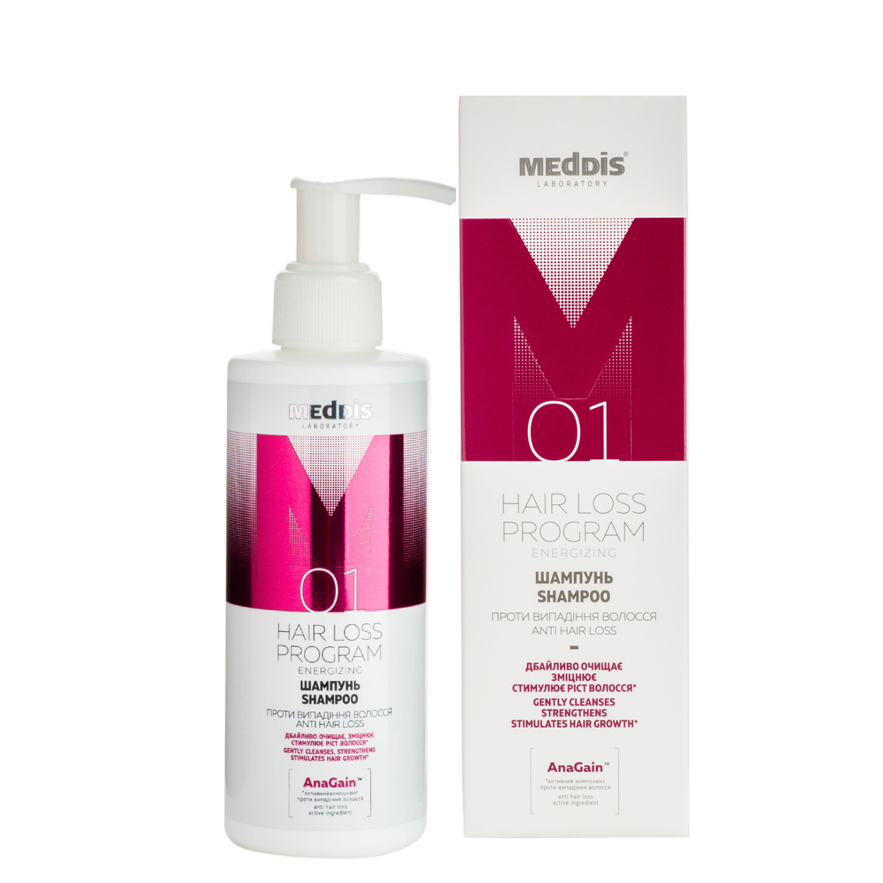 Шампунь против выпадения волос Meddis Hair Loss Program Energizing Shampoo 200 мл Шампунь против выпадения волос Meddis Hair Loss Program Energizing Shampoo 200 мл