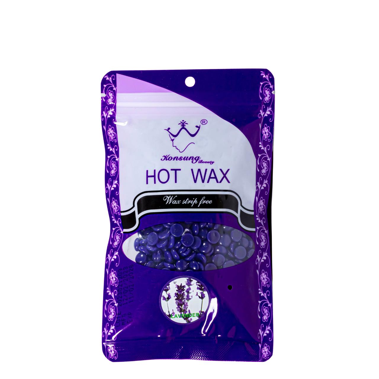 Воск пленочный для депиляции в гранулах Konsung Hot Wax 100 г Lavender Воск пленочный для депиляции в гранулах Konsung Hot Wax 100 г Lavender
