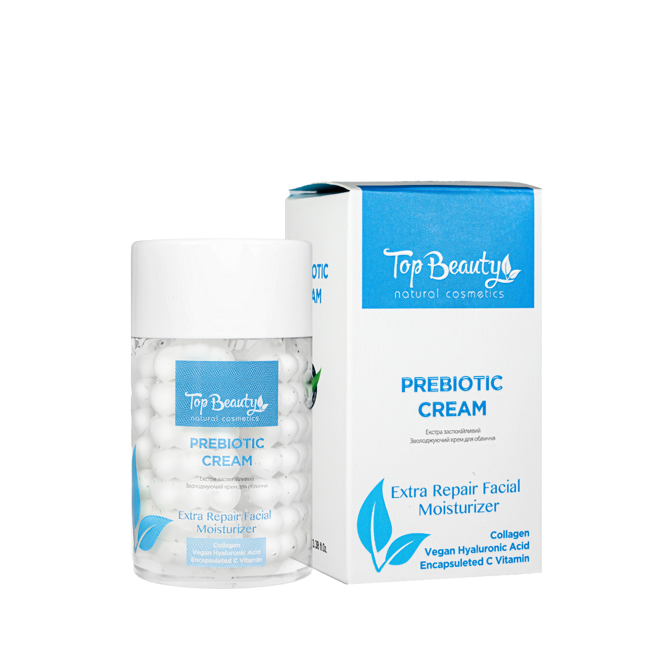 Крем для лица увлажняющий с пробиотиками Top Beauty Prebiotic Cream, 100 мл Крем для лица увлажняющий с пробиотиками Top Beauty Prebiotic Cream, 100 мл