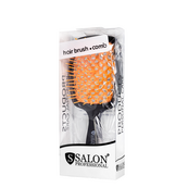 Щетка для волос Salon Professional продувная 20 см SP0099 SL, Черная с оранжевым. Изображение №2 Щетка для волос Salon Professional продувная 20 см SP0099 SL, Черная с оранжевым. Изображение №2