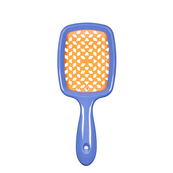 Щетка для волос Salon Professional продувная 20 см SP0099 SL, Синяя с оранжевым. Изображение №4 Щетка для волос Salon Professional продувная 20 см SP0099 SL, Синяя с оранжевым. Изображение №4