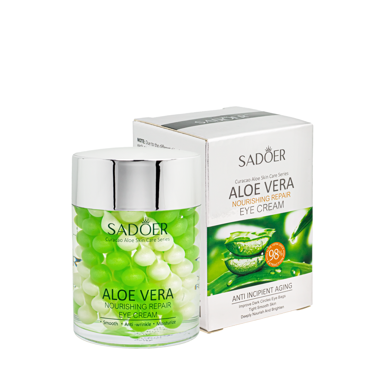 Крем под глаза увлажняющий Sadoer Aloe Vera Repair с гиалуроновой кислотой, 60 мл Крем под глаза увлажняющий Sadoer Aloe Vera Repair с гиалуроновой кислотой, 60 мл