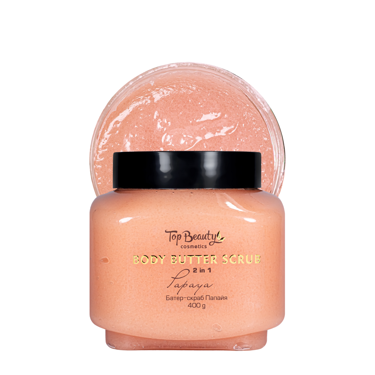 Скраб-баттер для тела 2 в 1 Top Beauty Body Butter Scrub Papaya, 400 г Скраб-баттер для тела 2 в 1 Top Beauty Body Butter Scrub Papaya, 400 г