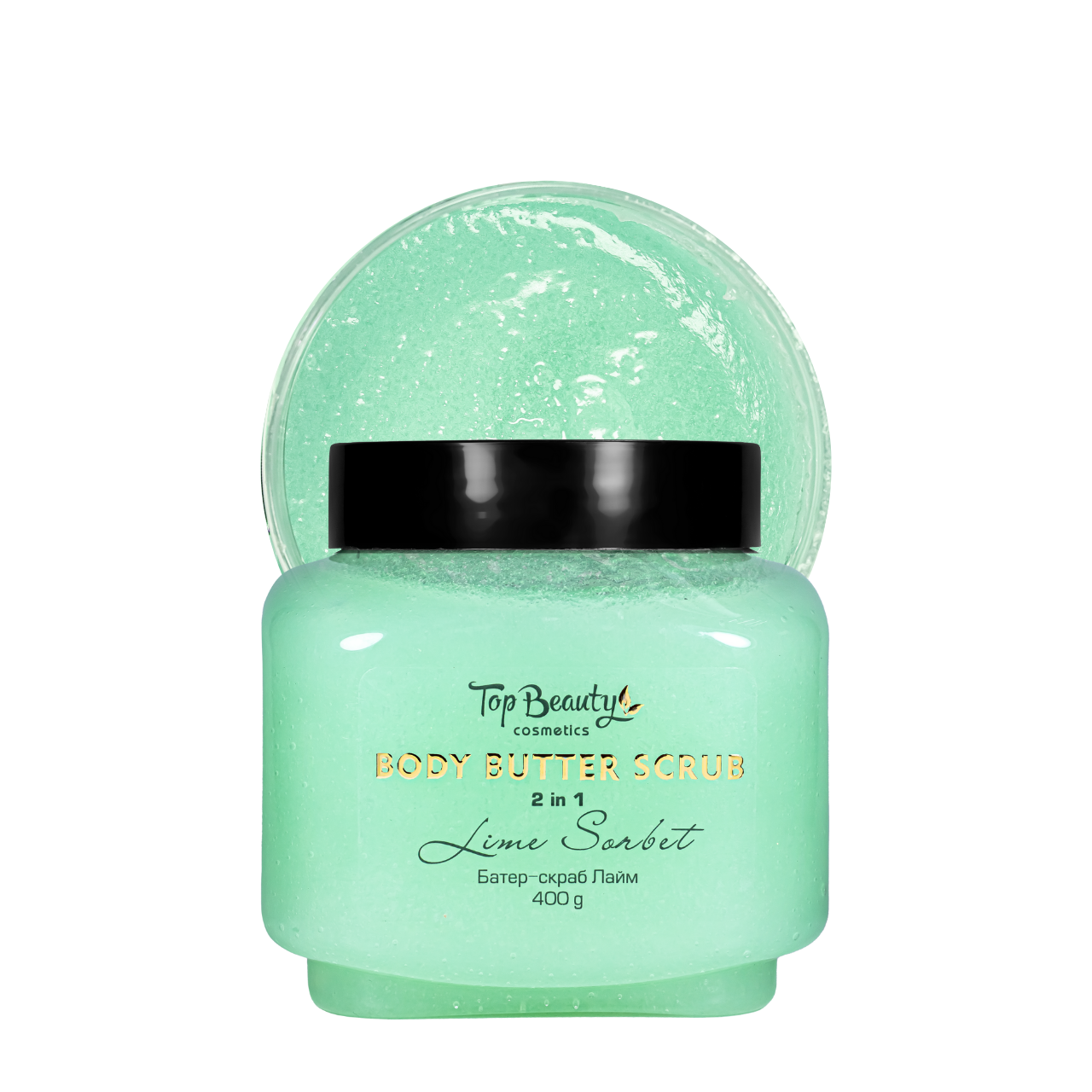 Скраб-баттер для тела 2 в 1 Top Beauty Body Butter Scrub Lime Sorbet, 400 г Скраб-баттер для тела 2 в 1 Top Beauty Body Butter Scrub Lime Sorbet, 400 г
