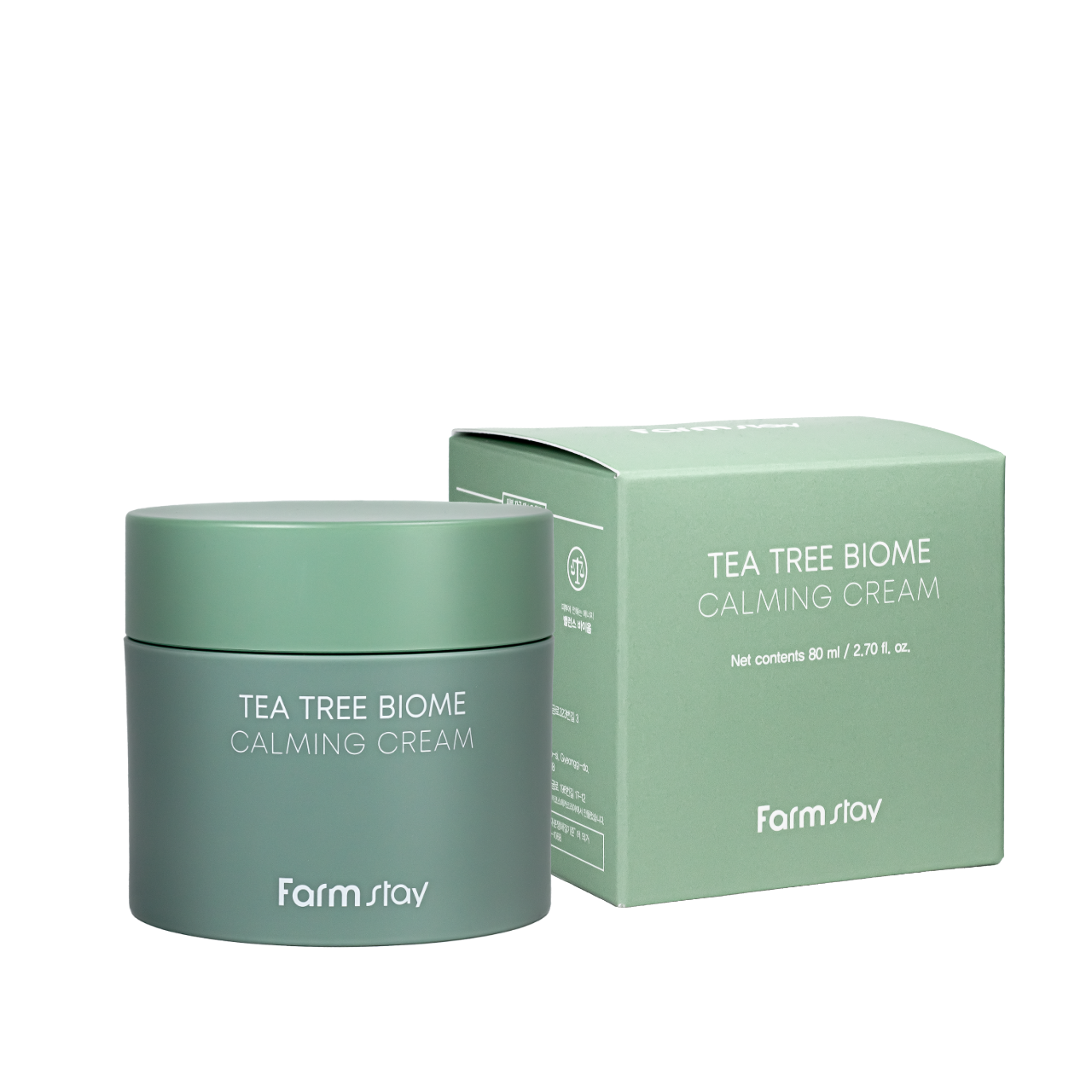 Крем для лица от морщин FarmStay Tea Tree Biome Calming Cream успокаивающий, 80 мл Крем для лица от морщин FarmStay Tea Tree Biome Calming Cream успокаивающий, 80 мл