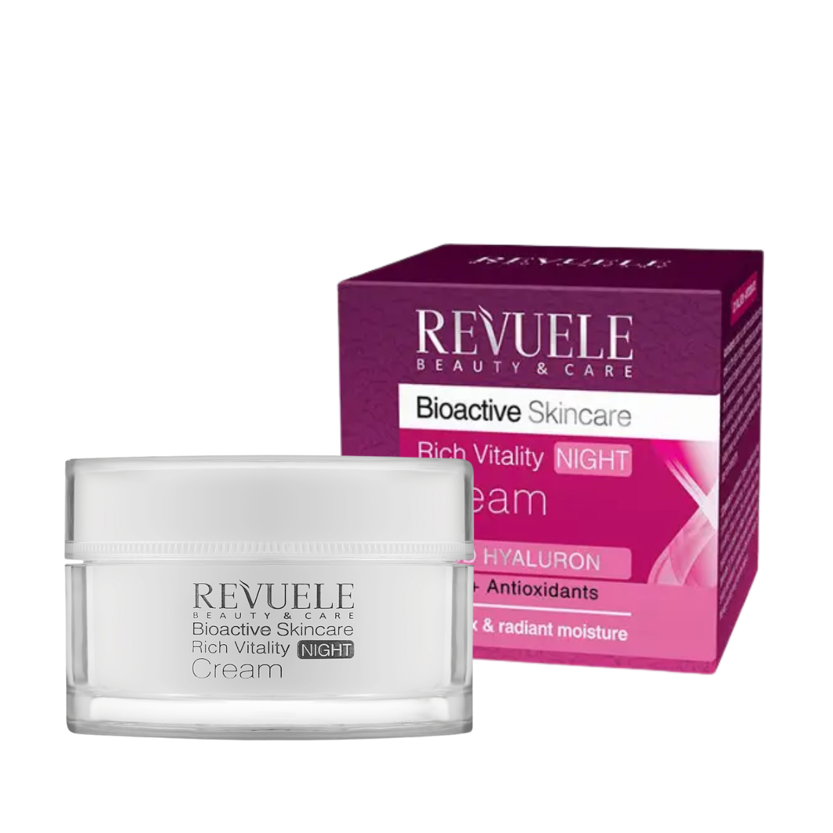 Ночной крем для лица Revuele Bioactive 3D Hyaluron Rich Vitality омолаживающий, 50 мл Ночной крем для лица Revuele Bioactive 3D Hyaluron Rich Vitality омолаживающий, 50 мл