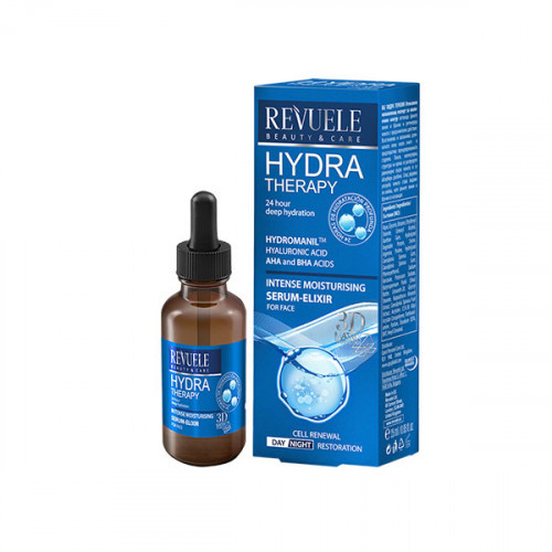 Сыворотка-эликсир для лица Revuele Hydra Therapy Intense увлажняющая, 25 мл Сыворотка-эликсир для лица Revuele Hydra Therapy Intense увлажняющая, 25 мл