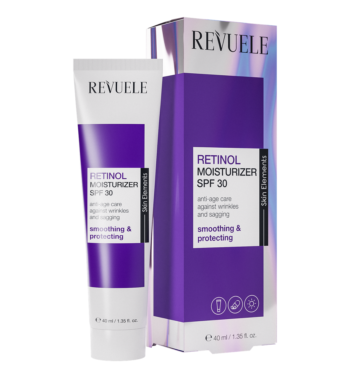 Увлажняющий дневной крем для лица с SPF30 Revuele Retinol, 40 мл Увлажняющий дневной крем для лица с SPF30 Revuele Retinol, 40 мл