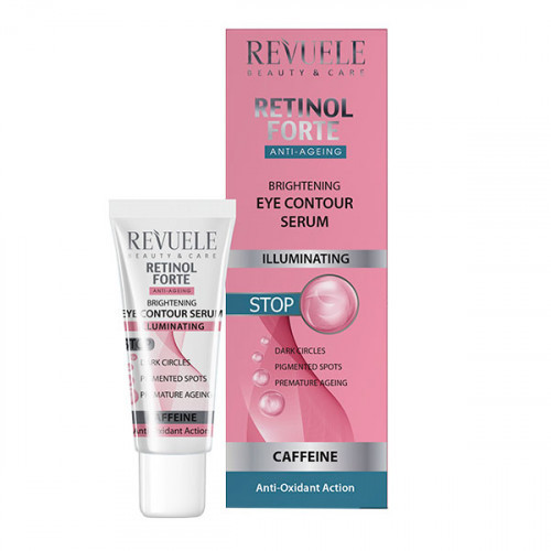 Освітлююча сироватка для контуру очей Revuele Retinol Forte, 25 мл Освітлююча сироватка для контуру очей Revuele Retinol Forte, 25 мл