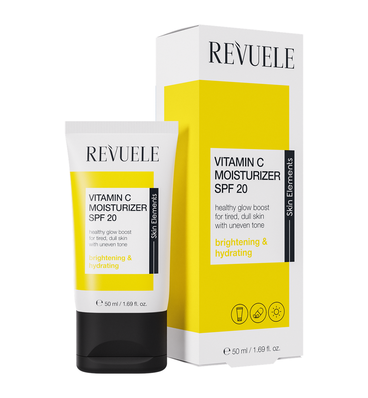 Крем для лица увлажняющий с витамином С дневной Revuele Vitamin C SPF20, 50 мл Крем для лица увлажняющий с витамином С дневной Revuele Vitamin C SPF20, 50 мл