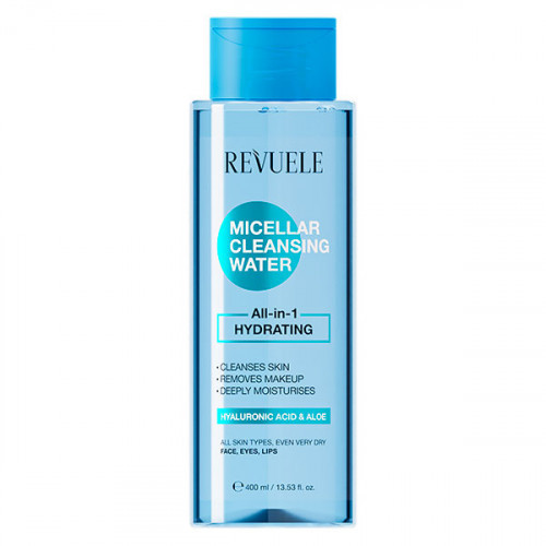 Мицеллярная вода All-in-1 увлажняющая Revuele Micellar Cleansing Water, 400 мл Мицеллярная вода All-in-1 увлажняющая Revuele Micellar Cleansing Water, 400 мл