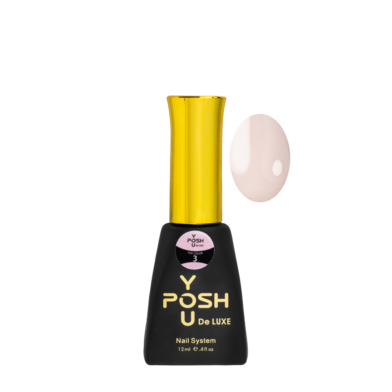 Цветной топ для гель-лака без липкого слоя YouPOSH Top Color 12 мл, 3 Пудровый Цветной топ для гель-лака без липкого слоя YouPOSH Top Color 12 мл, 3 Пудровый
