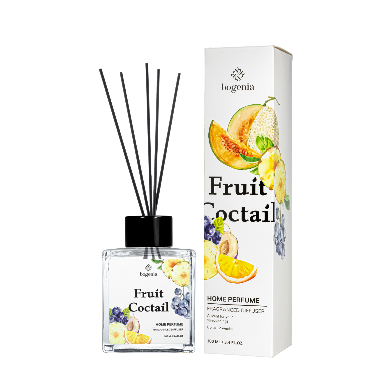 Аромадифузор для дому Bogenia Fruit Coctail парфумований 100 мл (BG360.008) Аромадифузор для дому Bogenia Fruit Coctail парфумований 100 мл (BG360.008)
