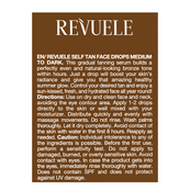 Автозасмага для обличчя Revuele Salf Tan Face Drop Medium to Dark, 30 мл. Зображення №4