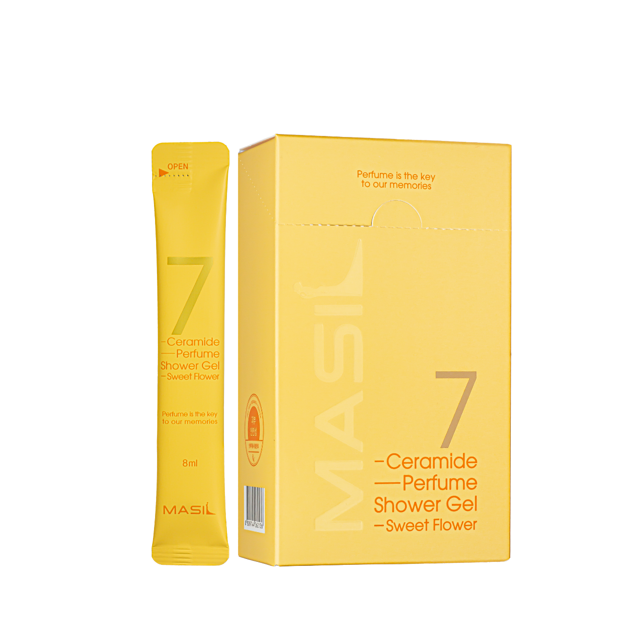 Гель для душа с ароматом сладких цветов Masil 7 Ceramide Perfume Shower Gel Sweet Flower, пробник 8 мл Гель для душа с ароматом сладких цветов Masil 7 Ceramide Perfume Shower Gel Sweet Flower, пробник 8 мл
