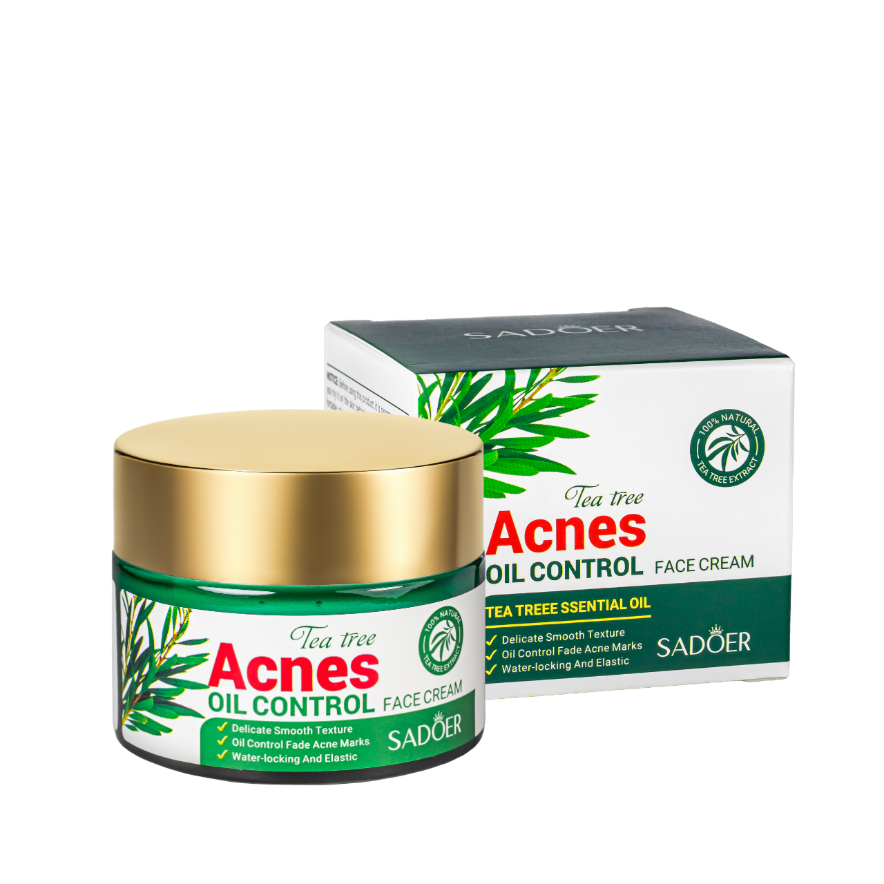 Крем для лица от акне, прыщей Sadoer Tea Tree Acnes Oil Control 50 г SD50873 Крем для лица от акне, прыщей Sadoer Tea Tree Acnes Oil Control 50 г SD50873