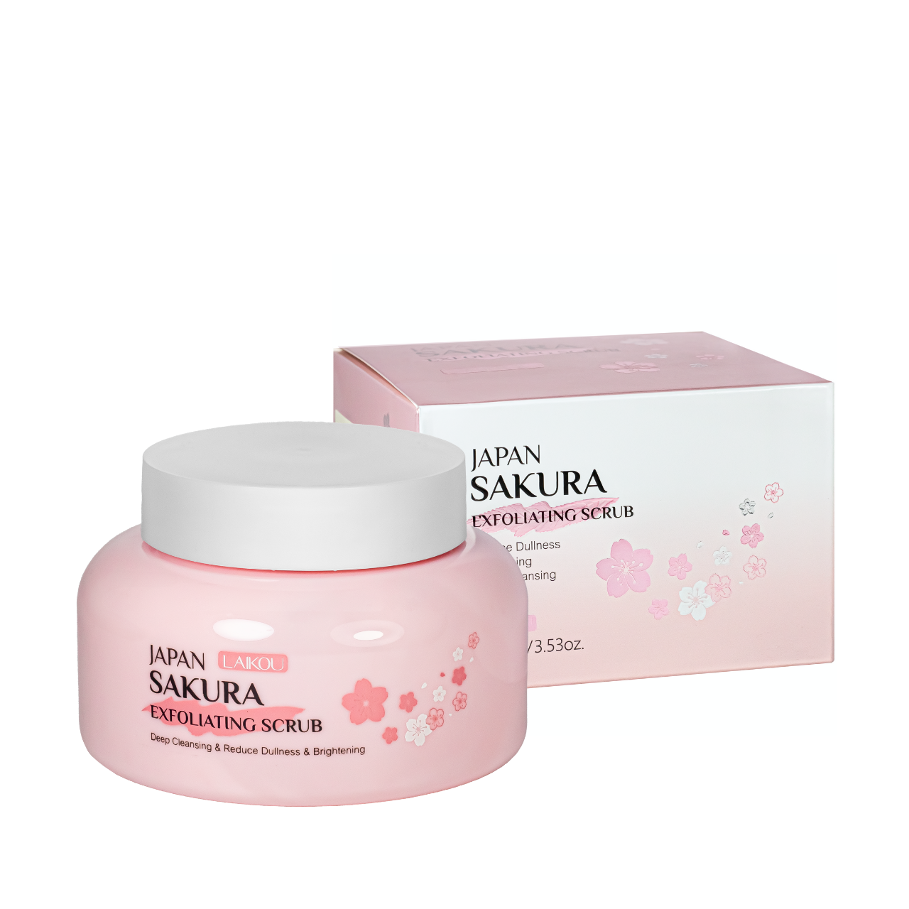 Скраб-пилинг для лица с ниацинамидом Laikou Japan Sakura Exfoliating Scrub 100 г Скраб-пилинг для лица с ниацинамидом Laikou Japan Sakura Exfoliating Scrub 100 г