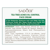Крем для лица от акне, прыщей Sadoer Tea Tree Acnes Oil Control 50 г SD50873. Изображение №3 Крем для лица от акне, прыщей Sadoer Tea Tree Acnes Oil Control 50 г SD50873. Изображение №3