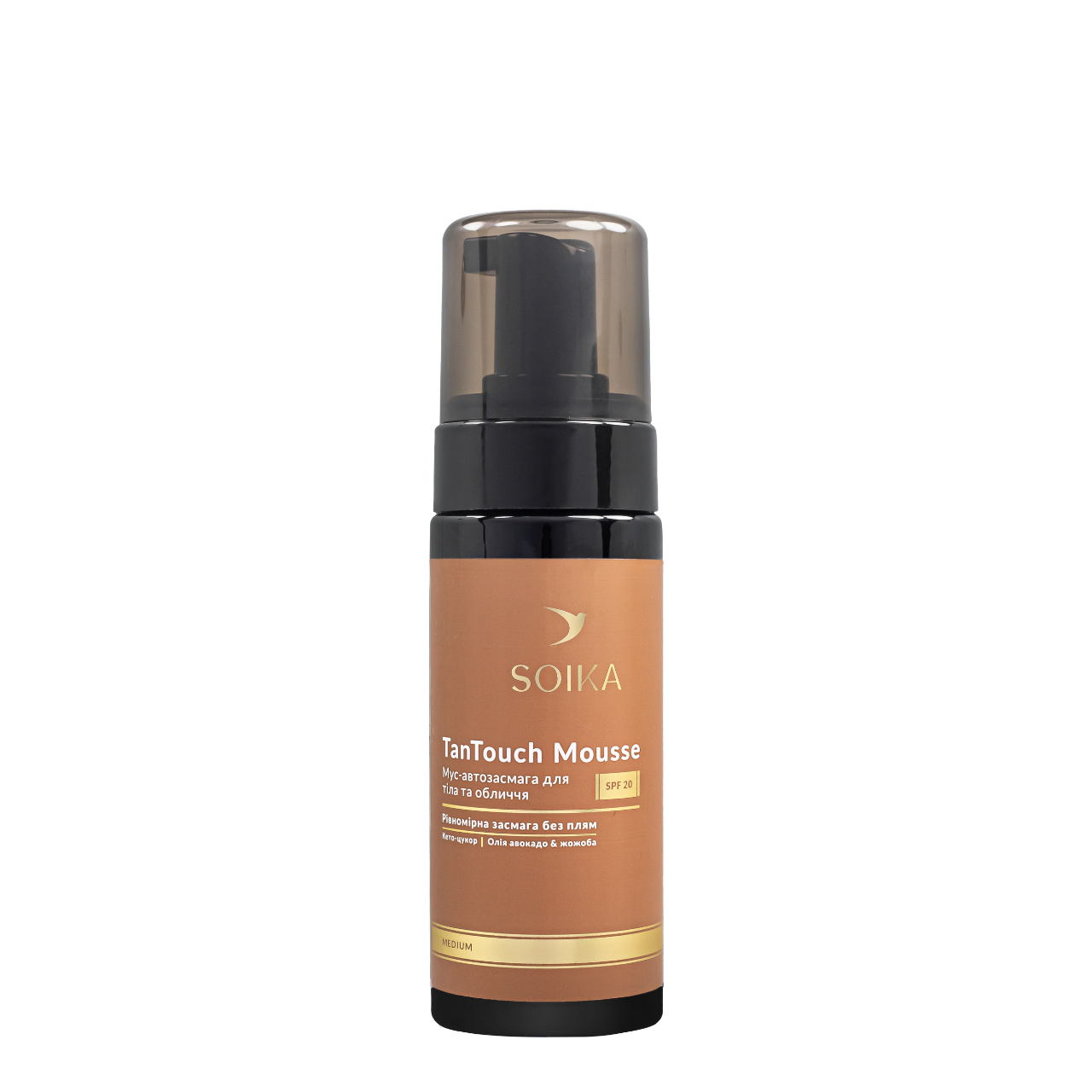 Мус автозасмага Soika TanTouch Mouse SPF 20 для обличчя та тіла Середній тон Мус автозасмага Soika TanTouch Mouse SPF 20 для обличчя та тіла Середній тон