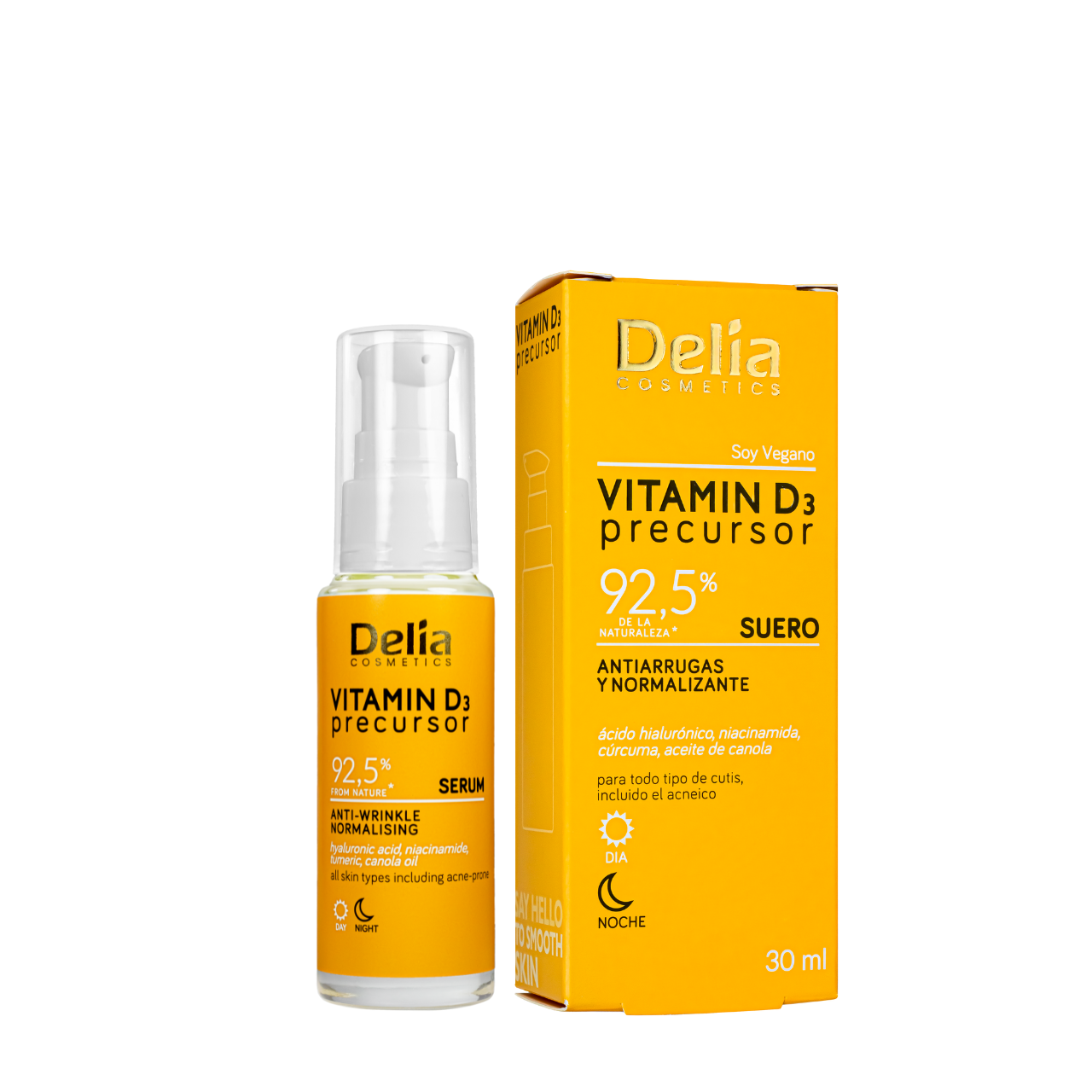 Сыворотка для лица против морщин с витамином D3 Delia Cosmetics Vitamin D3 Precursor 30 мл Сыворотка для лица против морщин с витамином D3 Delia Cosmetics Vitamin D3 Precursor 30 мл