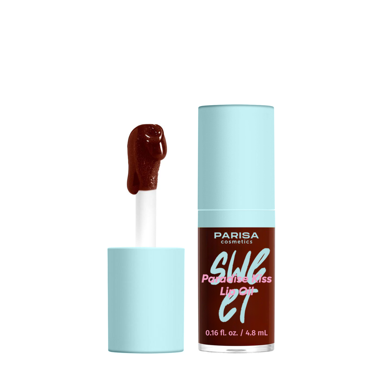 Блиск олія для губ Parisa Cosmetics Sweet LO-105, 05 Коричневий Блиск олія для губ Parisa Cosmetics Sweet LO-105, 05 Коричневий