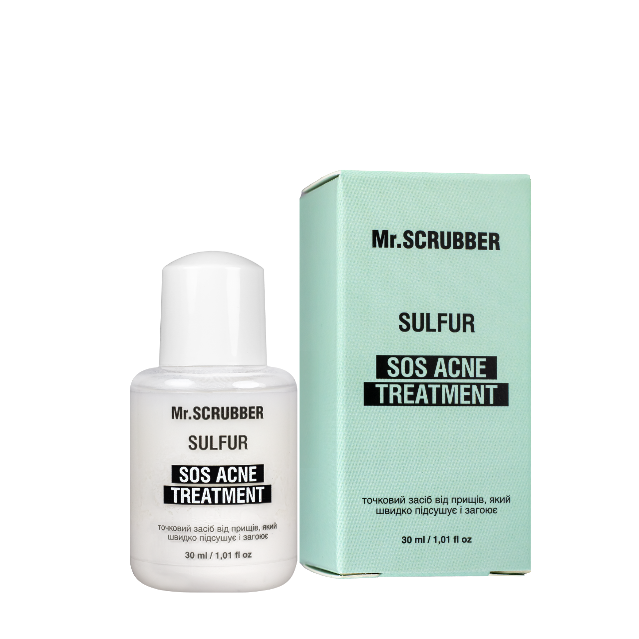 Точечное средство от прыщей Mr. Scrubber SOS Acne Treatment Sulfur 30 мл Точечное средство от прыщей Mr. Scrubber SOS Acne Treatment Sulfur 30 мл