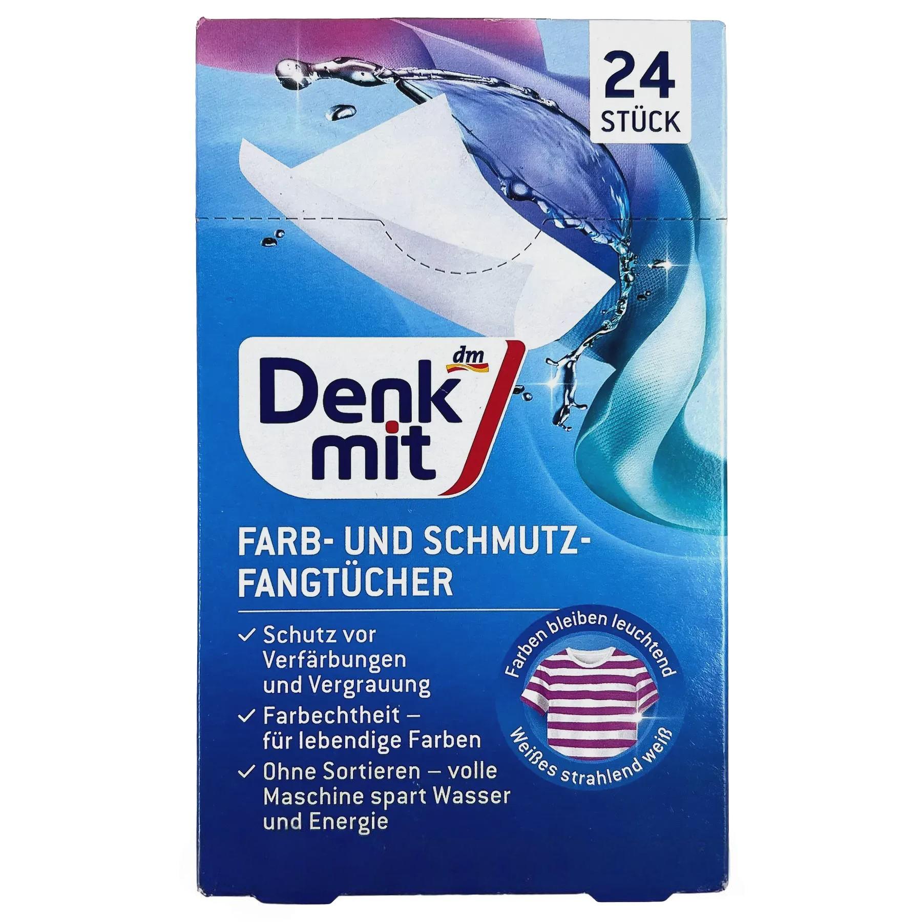 Серветки для прання проти знебарвлення Denk Mit color 24pcs Серветки для прання проти знебарвлення Denk Mit color 24pcs