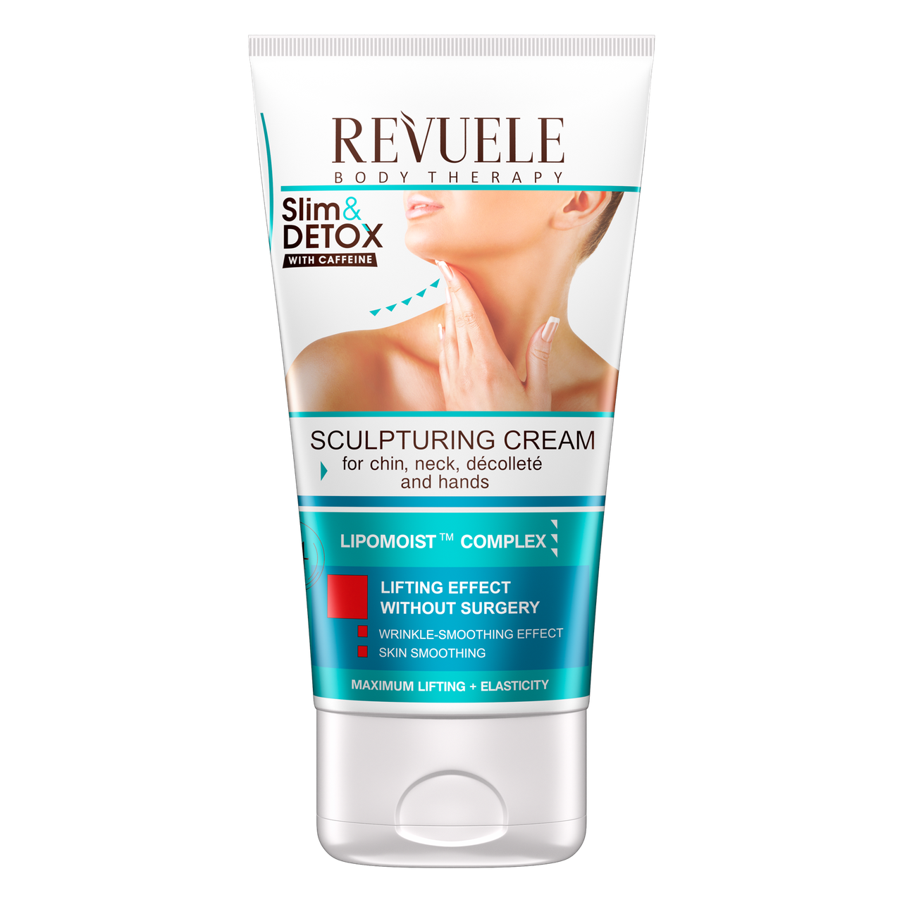 Скульптурирующий крем для подбородка, шеи и декольте Revuele Slim & Detox, 150 мл Скульптурирующий крем для подбородка, шеи и декольте Revuele Slim & Detox, 150 мл