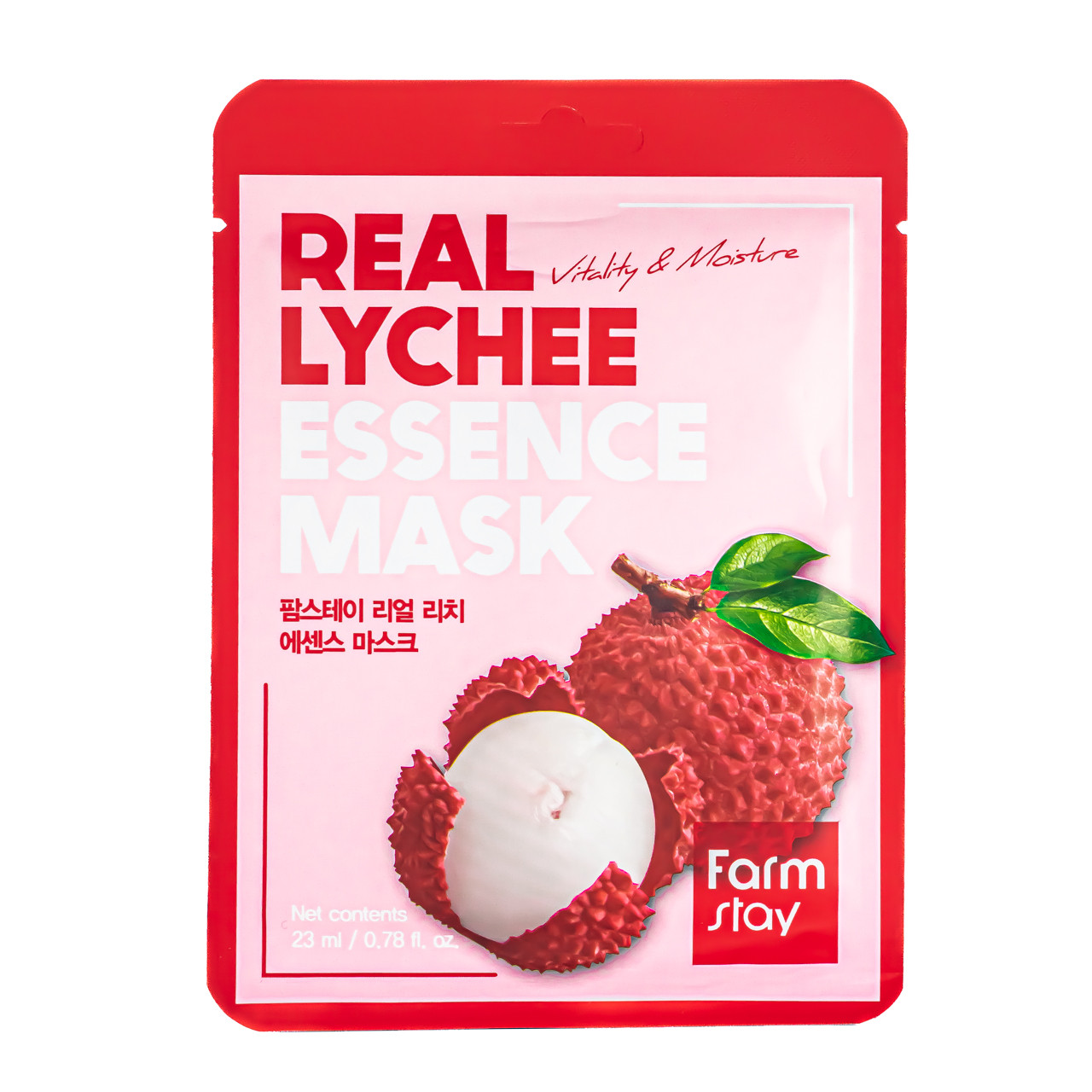 Маска для лица тканевая FarmStay Real Lychee Essence с экстрактом личи 23 мл Маска для лица тканевая FarmStay Real Lychee Essence с экстрактом личи 23 мл